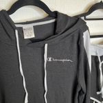 Champion Womens Hoodie and Shorts Set Black Grey Athletic Lounge Wear Size L Photo 1
