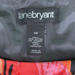 Lane Bryant Black & Red Floral Pleated Sun Dress Photo 12