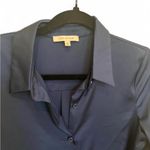Skies Are Blue Anthropologie  silky button down up blouse S Photo 1