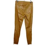 L'Agence Womens Sabine Dark Khaki Coated Skinny Mid Rise Jeans Size 26 Photo 4