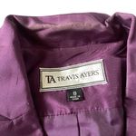 Travis Ayers Silk Blazer Set Gray Size 8 Photo 4