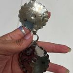 Southwest Faux Turquoise, Silver tone Chain Link Belt, up to 30”, Vintage Photo 6