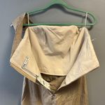 ZARA Dress Elegant Tan One Off Shoulder Strap Strap Dress Sz M NWT Midi Photo 10