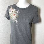 Peter Som x Design Nation grey embroidered t-shirt size S Photo 0