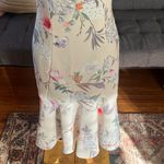 Amanda Uprichard New without tags  Cream Floral Midi Dress Size Small Photo 2