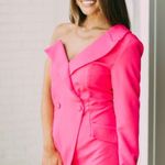 These Three Boutique Blazer Dress Hot Pink Photo 1
