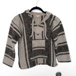 Grey and beige drug rug hoodie SZ S Photo 1