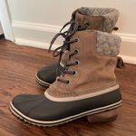 Sorel Slimpack ll Lace Boot Sz 7.5 Leather Winter Duck Boot Lace Up Photo 6