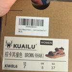 Kuailu Women's Arch Support Orthotic Athletic Sandals Tan Size 7 Photo 7