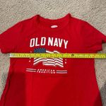 Old Navy Women's  Everywear 4th of July Robbie Red T-shirt Photo 5