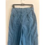 Anthropologie Ellie Belted Utility Pants Blue Embroidered Trousers Women’s 4 Photo 8