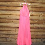 Mac Duggal 67816 Womens HIGH NECK TIERED CHIFFON HALTER GOWN Photo 5