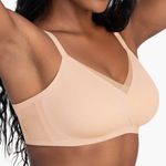 HoneyLove Liftwear Crossover Bra Nude Blush Size L Photo 2