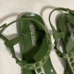 Olivia Miller  Army green plastic studded toe sandal Photo 1