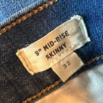 Madewell 9" Mid-Rise Skinny Jeans Medium Wash Denim Cotton Comfy Size 32 Women's Photo 10