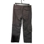 Brandy Melville Gray Womens Cargo Pants With Pockets 100% Cotton Casual Relaxed Photo 2