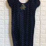 Custom‎ made beaded velvety Sari Kurta tunic top or dress Salwar Kameez Blue Photo 1