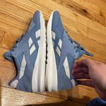 Reebok DMxFoam Suede Athletic Sport Active Pointed runs daily tracks training fashion low top Sz 9 baby Blue Sky White Photo 4