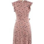 American City Wear American Rag Cie Mauve Floral Ruffle Front Sleeveless Dress - Size Large - NWOT Photo 4