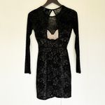 Lulus LULU’S Cor-Set to Go Black Burnout Velvet Print Dress X-Small Photo 6