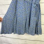 Madewell Tassel-Tie Mini Dress in Calico Floral Blue Size 6 Summer Coquette Girl Photo 3