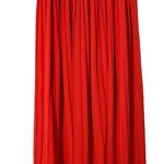 Sublime Maxi Pleated Orange Skirt with Beaded Waist Photo 1