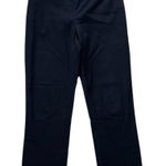 Jenni Kayne  Slim Trouser Pants Stretch Poplin High-Rise Navy Women's Size Small Photo 0