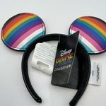 Disney  Pride Faux‎ Leather Rainbow Minnie Ears Photo 2