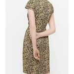 J.Crew J. Crew Leopard Print V-Neck Cap Sleeve Shift Dress Size 8 Photo 2