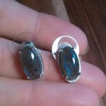 Malagasy Labradorite Solitaire Stud Earrings Photo 5