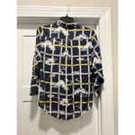 Anthropologie Zooligst CHARLOTTE LINTON Smoke Signs Cloud Silk Blouse Size 10 Photo 6