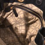 UGG  Black Suede Tote Leather Shoulder Bag Photo 7