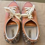 Badgley Mischka  Women's Peach Embellished Sneakers Photo 0