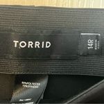 Torrid Size 14 R Wide Leg Studio Refined Crepe High Rise Sailor Pants Black Photo 5