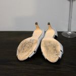 I. Miller 4/$25  Silver Peep Toe Heels size 7 Photo 3