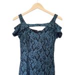 NW Nightway Green Lace Sparkly Gown Dress Sz 6 Photo 2