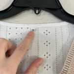 🦋 White Cream Eyelet V Photo 2