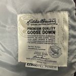 Eddie Bauer Womens Burgundy goose Down Puffer Coat zip Hooded Winter Warm Size L Photo 1