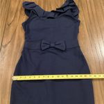 Red Valentino Spa ruffle Sheath bow Bodycon Mini Dress Navy Sleeveless short M Photo 6