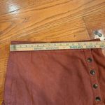 Free People  Catching Feelings Linen-Blend Button Front Midi Skirt – 12 (NWOT) Photo 6