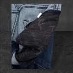 Karl Lagerfeld  Jeans Womens 10 Mid-Rise Straight 5-Pocket Dark Wash Blue Denim Photo 5