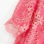 Johnny Was Womens Boho Festival Embroidered Floral Malfi Dress Size L Coral Photo 4