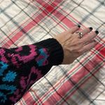 Vintage EAST HOLLOW ROAD women's large 90's metallic crewneck sweater retro knit Blue Size M Photo 6