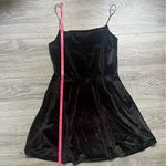 Urban Outfitters  Little Black Velvet Spaghetti Strap Mini Dress Size M Photo 3