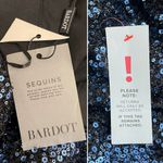 Bardot NWT Sequin Wrap Mini Cocktail Dress in Bijou Blue Women’s Size Medium NYE Photo 11