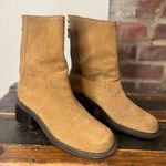 Tommy Hilfiger Womens Vintage Y2K Suede Squared Toe Block Heel Boots Size 7.5 Photo 1