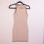 Abercrombie & Fitch Beige Ivory Racer Gingham Check Square Neck Sweater Dress XS Photo 0