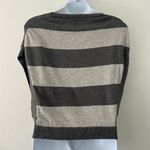 American Eagle  Pullover Open Sleeve Striped Drawstring Sweater Vest M Medium Photo 5