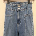 Free People WE THE FREE Jayde Flare Jeans size 25 High Waist *Hemmed* raw hem Photo 4