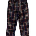 Urban Outfitters Renewal Navy Plaid Pants Small Photo 0